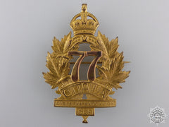 A First War 77Th "Ottawa Battalion" Officer's Cap Badge