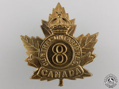 A First War 8Th Battalion "Central Ontario Reserve" Cap Badge