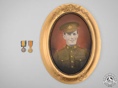 A First War Canadian Portrait And Medals To The 3Rd Infantry