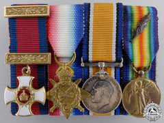 Great Britain. A First War Distinguished Service Order In Gold Miniature Group