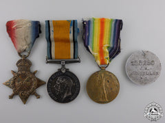 A First War Medal Trio To Lt.mcmullen; 19Th Canadian Infantry