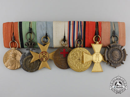a_first_war_serbian_medal_bar_of_seven_a_first_war_serb_55cb6369290dc