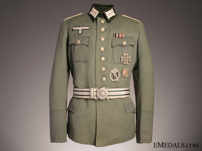 a_german_army_officer's_tunic_with_belt&_awards_a_german_army_of_534ff33b74947
