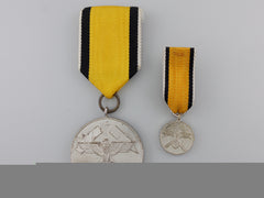A German Mine Rescue Honor Award With Miniature