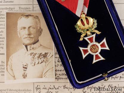 a_gold_order_of_leopold_to_the_commanding_officer_of_the7_th_k.k._schutzen_regiment_a_gold_order_of__545e590770f2b