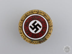 A Golden Party Badge Issued To Max Held 1934