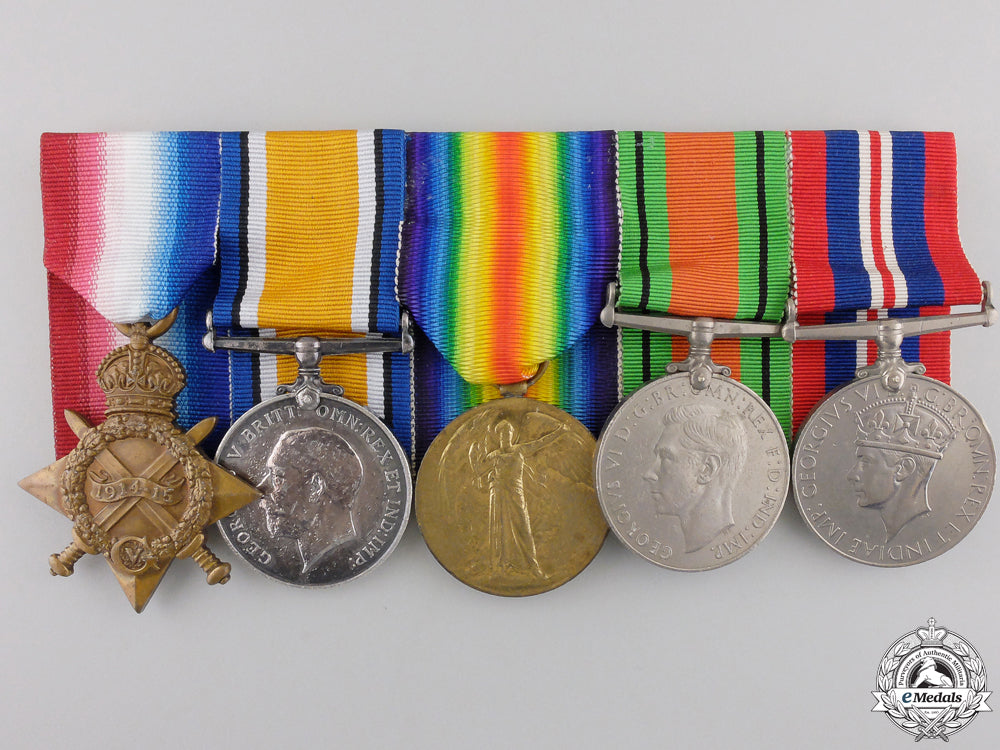 a_group_of_five_awards_to2_nd_lieutenant_william_mcleod_rfa_a_group_of_five__556cae955a4ee