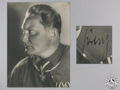A Large Hermann Göring Autographed Studio Portrait