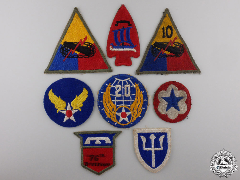 a_lot_of_eight_second_war_american_army_patches_a_lot_of_eight_s_556dce61298e6