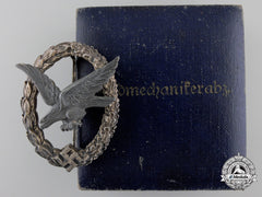 A Luftwaffe Air Gunner Badge By W. Deumer With Case