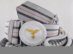 A Luftwaffe Officer's Belt And Buckle With Aiguillette & Box