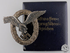 A Luftwaffe Pilot's Badge By Juncker With Case