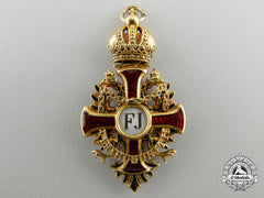A Miniature Austrian Order Of Franz Joseph In Gold