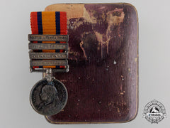 A Miniature Queen's South Africa Medal With Case