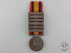 A Miniature Queen's South Africa Medal; Named