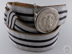 A Mint Hj Leaders Belt & Buckle By Christian Theodor Dicke