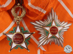 A Moroccan Order Of Ouissam Alaouite; Grand Cross Set