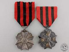 A Pair Of Belgian Civil Decorations