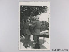 A Period Photograph; Croatian Officer Awarding Ustasa Troops