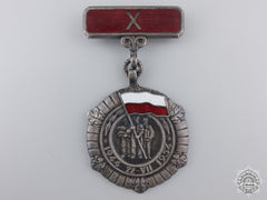 Poland, Republic. A Medal For The Tenth Anniversary Of The People's Republic 1944-1954
