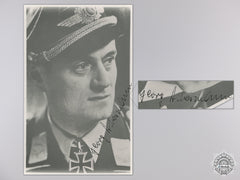 A Post War Signed Photograph Of A Knight's Cross Legion Condor Recipient