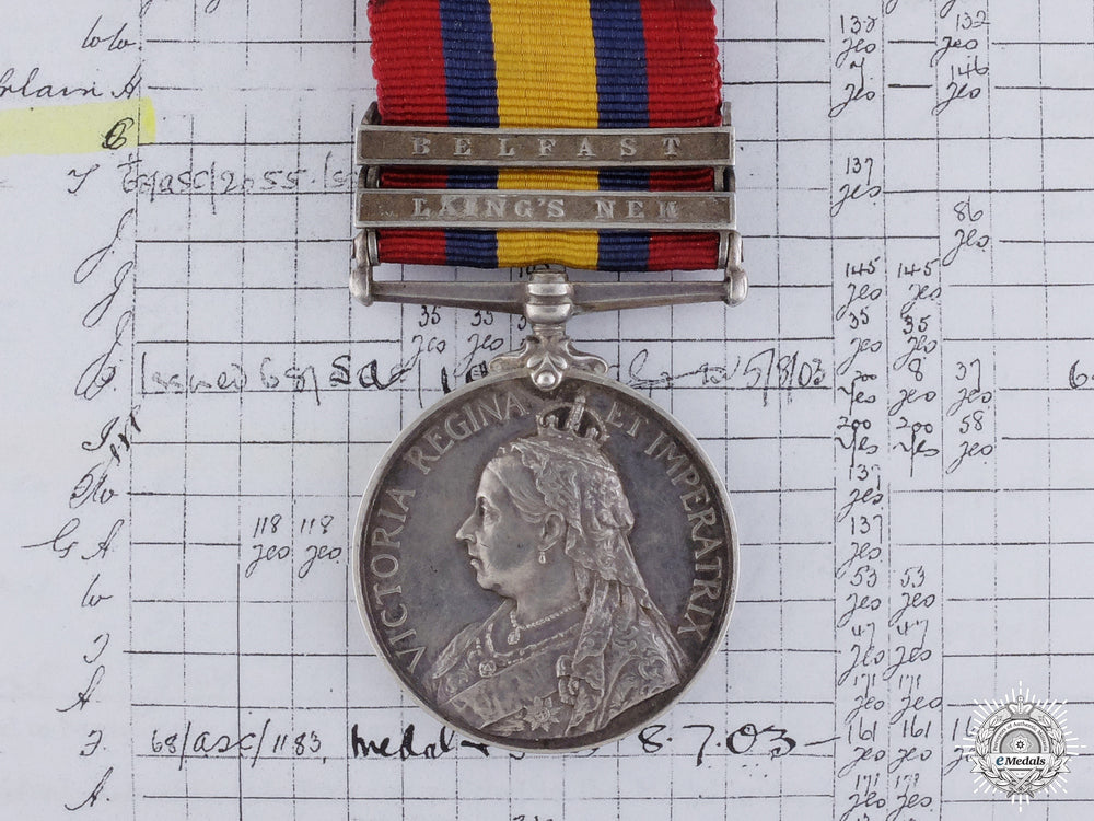 a_queen's_south_africa_medal_to_private_charles_connon__a_queen_s_south_54bd0d414bafc
