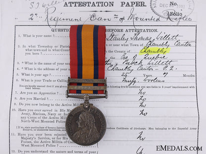 a_queen's_south_africa_medal_to_a_french_canadian;_can.m.r._a_queen_s_south__53dbe2402bf63
