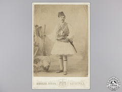 A Rare 1902 Cabinet Portrait Of A Chetnik Fighter