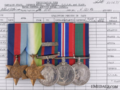 A Rare Canadian Naval Volunteer Reserve Medal Group To Stoker Forbes