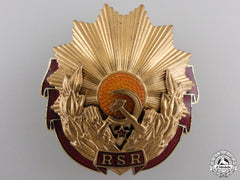 A Romanian Order Of Labour; 3Rd Class