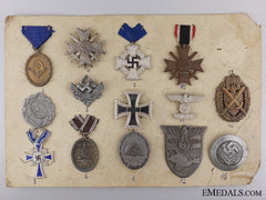 A Salesman's Board With Fourteen Awards