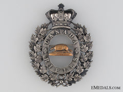 A Scarce 1840'S Canadian Rifles Shako Plate