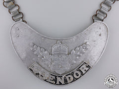 A Scarce Second War Hungarian Gendarmerie Gorget