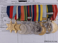 A Second & Korean War Efficiency Medal Bar To Lt. Burnside