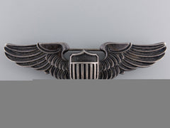 A Second War American Army Air Force Pilot Badge By Amico