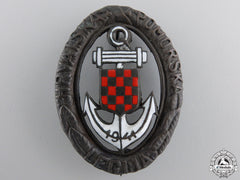 Croatia, Independent State. A Naval Badge, Type Ii, C.1943