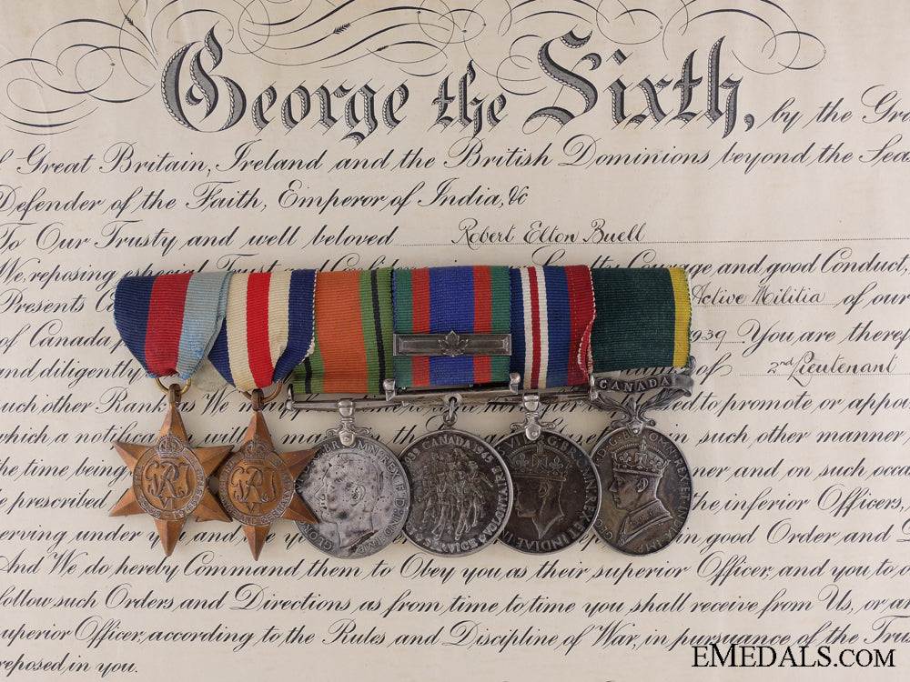 a_second_war_efficiency_medal_bar_to_major_robert_buell_rcic_a_second_war_eff_53b1c42873d17