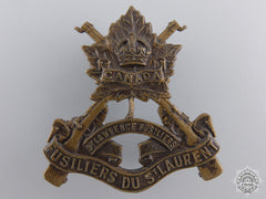 A Second War Fusiliers Du St. Laurent Cap Badge Consignment #27