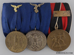 A Second War Luftwaffe Long Service Medal Bar