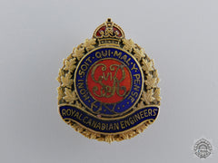A Second War Royal Canadian Engineers Pin In Gold