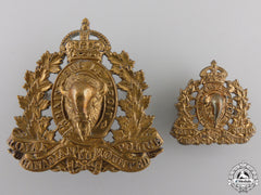 Second War Royal Canadian Mounted Police (Rcmp) Badges