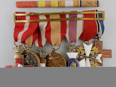 A Spanish Civil War Military Merit & Eagle Order Medal Group