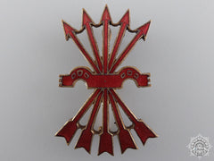 A Spanish Falange Officer’s Cap Badge