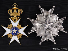 A Swedish Order Of The North Star; Grand Cross Set