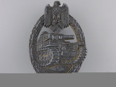 A Tank Assault Badge; Bronze Grade