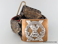 A Victorian Gordon Highlander's Officer's Belt
