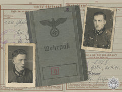 A Wehrpass To The 211St Grenadier Regt; Eastern Service & Awards