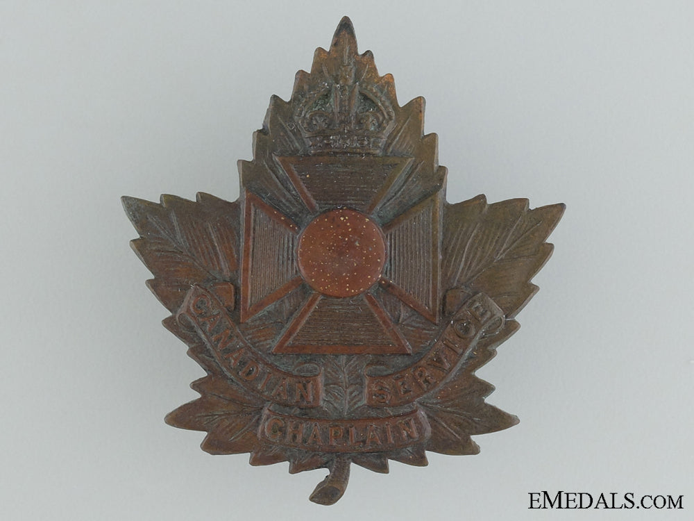 a_wwi_canadian_chaplain_cap_badge_by_j.r.gaunt_a_wwi_canadian_c_537128c14e974