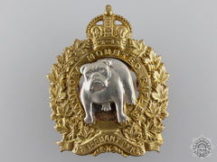 A Wwii Manitoba Mounted Rifles Officer Cap Badge