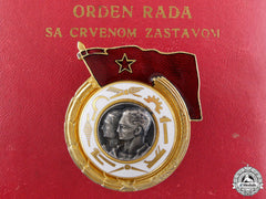 Yugoslavia, Socialist Republic. An Order Of Labour With Red Banner, I Class